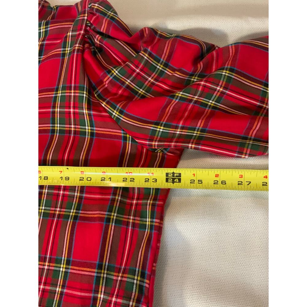 HOUSE OF MBR RED TARTAN BOUVIER LONG $385 NWT SIZE XL - Picture 13 of 14